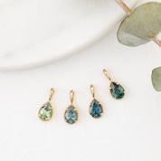 Dahlia Pear-Cut Montana Sapphire Charm