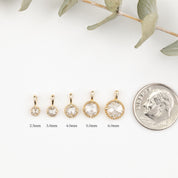 Dahlia Rose Cut Diamond Charm