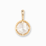 Dahlia Rose Cut Diamond Charm