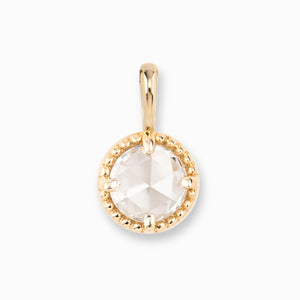 Dahlia Rose Cut Diamond Charm