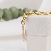 Halo Diamond Engravable Dog Tag Charm