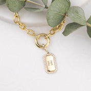 Halo Diamond Engravable Dog Tag Charm