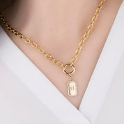 Halo Diamond Engravable Dog Tag Charm