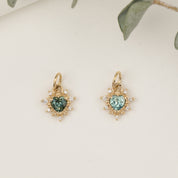 【一点もの】ハート型ピンクサファイアチャーム