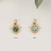 【一点もの】ハート型ピンクサファイアチャーム