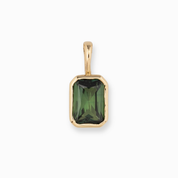 Patia Emerald-Cut Queensland Sapphire Charm
