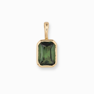 Patia Emerald-Cut Queensland Sapphire Charm