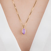 Patia Marquise Pink Sapphire Charm 8.5mm