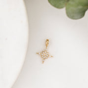 Starburst Diamond Charm 10mm