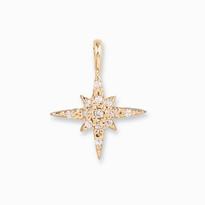 Starburst Diamond Charm 10mm