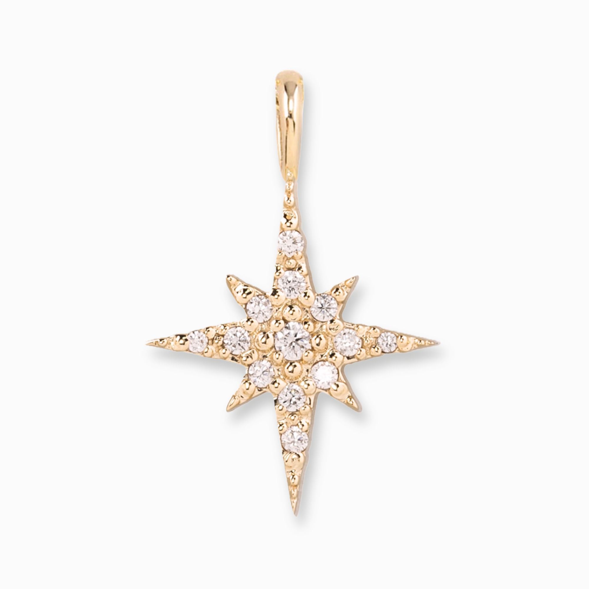 Starburst Diamond Pave Charm