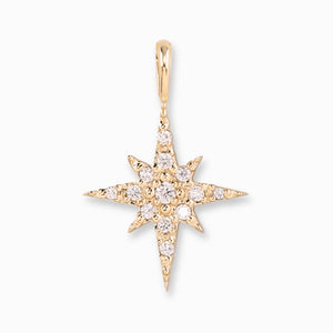 Starburst Diamond Charm 17mm