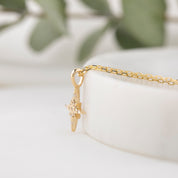 Starburst Diamond Charm 10mm