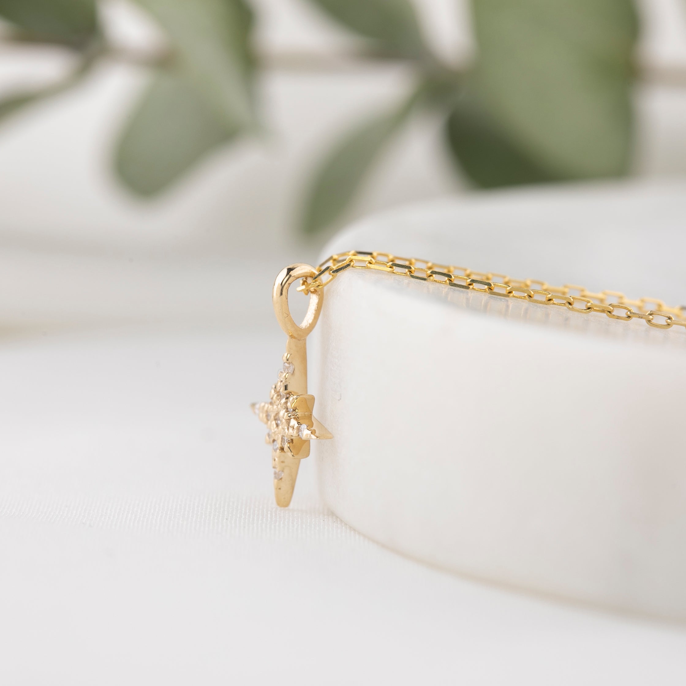 Starburst Diamond Charm 10mm