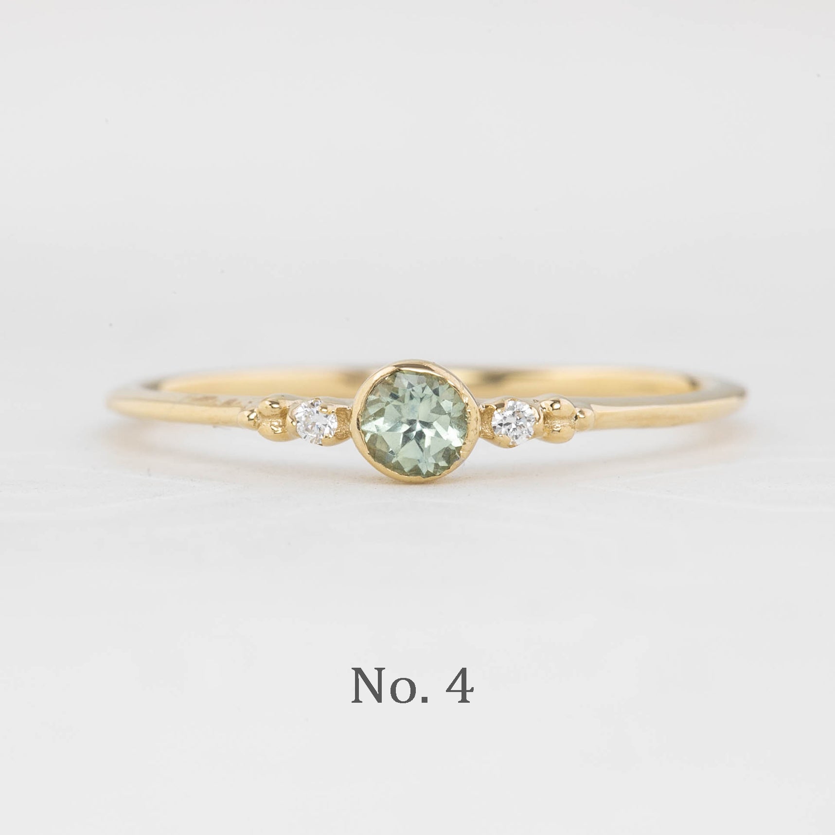 Estel Bezel Ring, 0.18ct Montana Sapphire