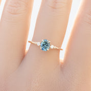 Estel Ring, 0.85ct Montana Sapphire