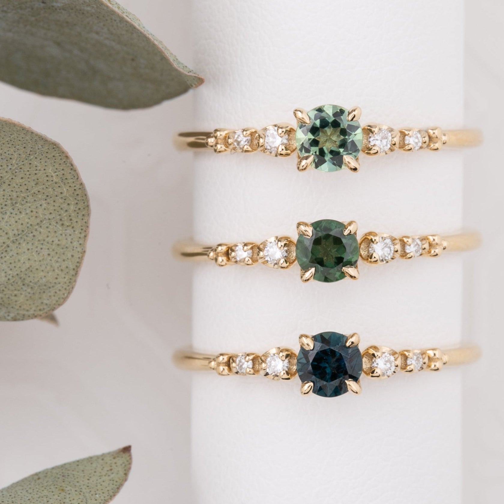 Estel Fleur Ring, 0.40ct Queensland Sapphire