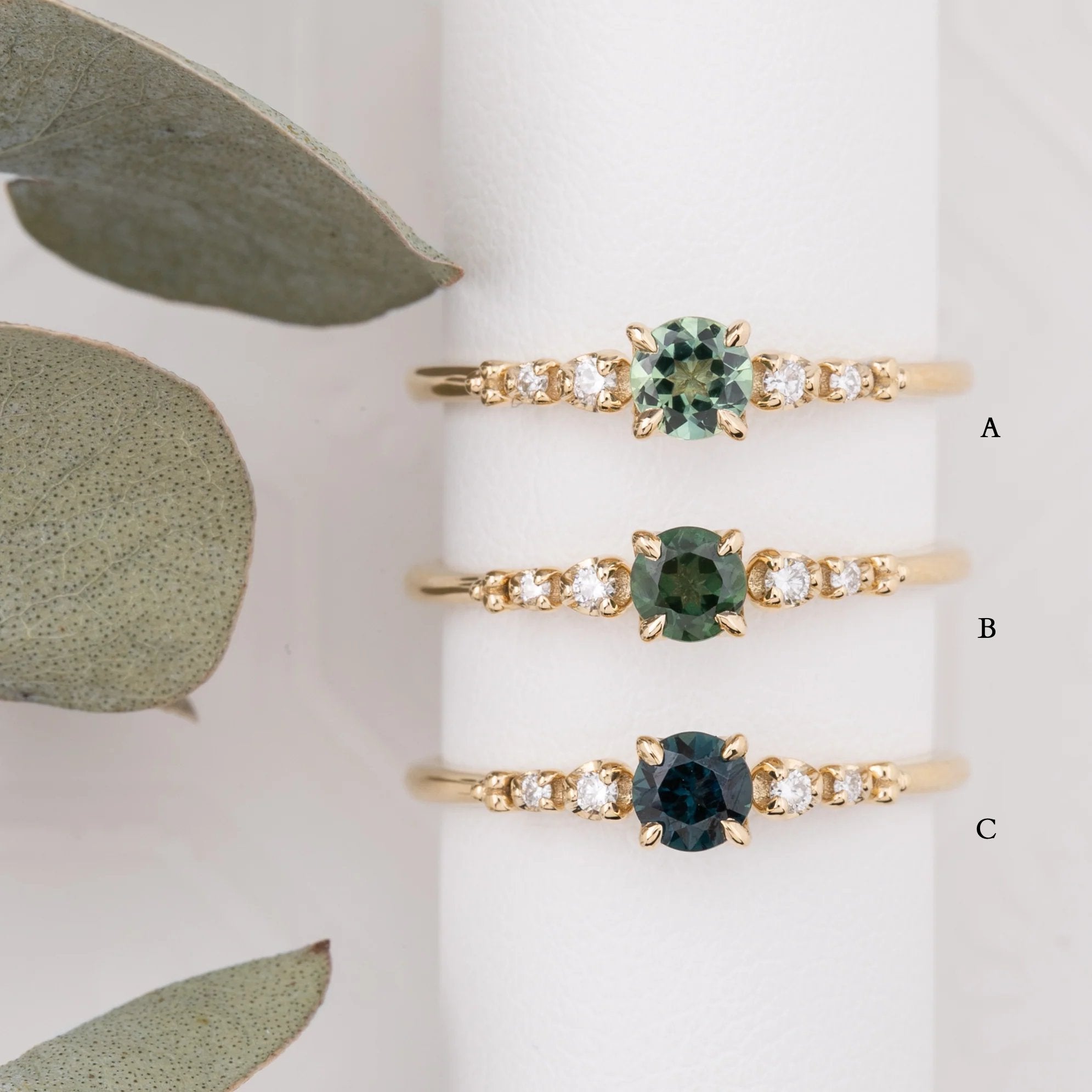エステルリュックスリング ・ 0.40ct・加熱クイーンズランド産サファイア・K14YG