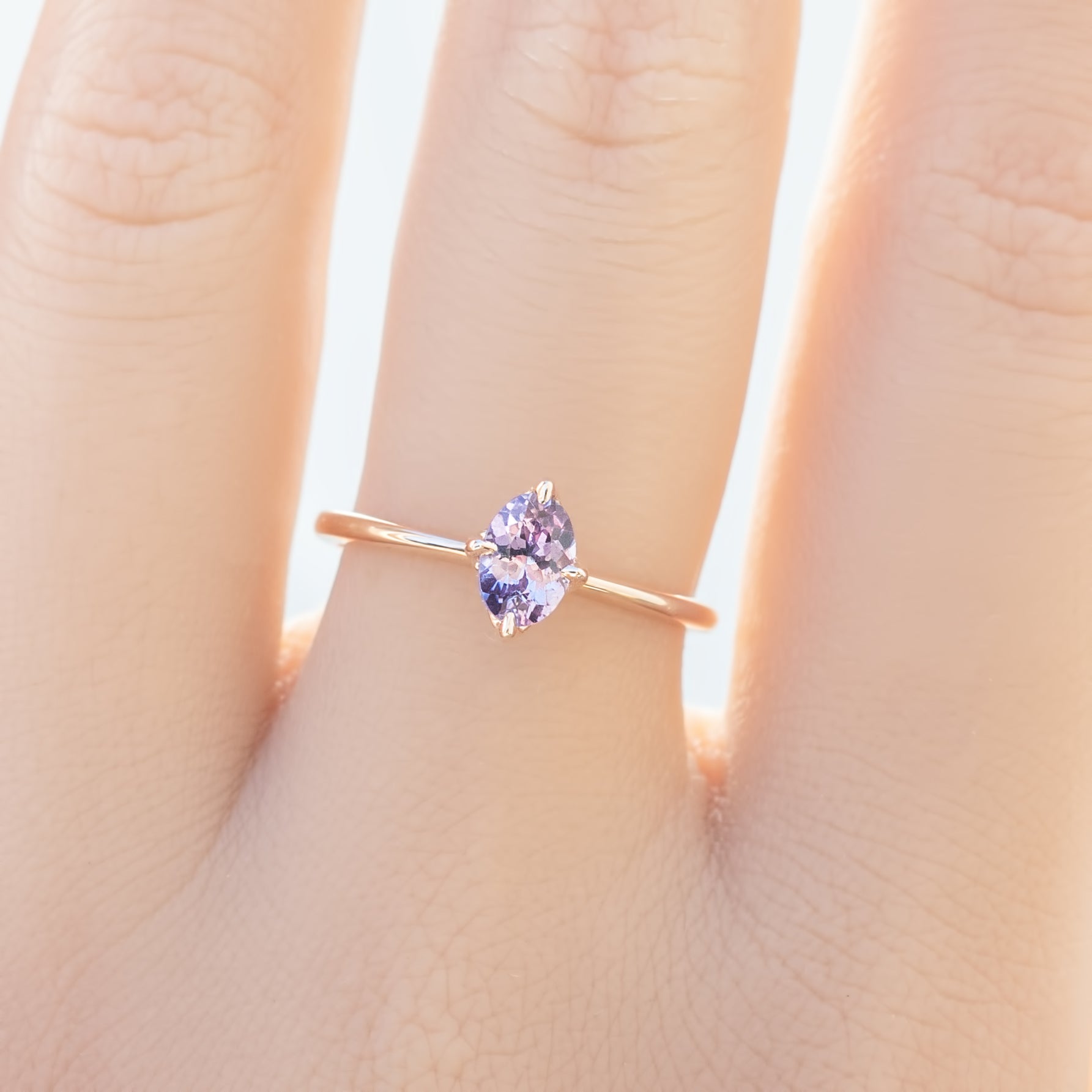 Alice Ring, 0.60ct Purple Sapphire