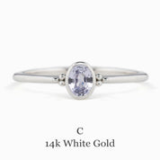 Iris Ring 4.5mm 0.30ct Madagascar Sapphire 14K Gold