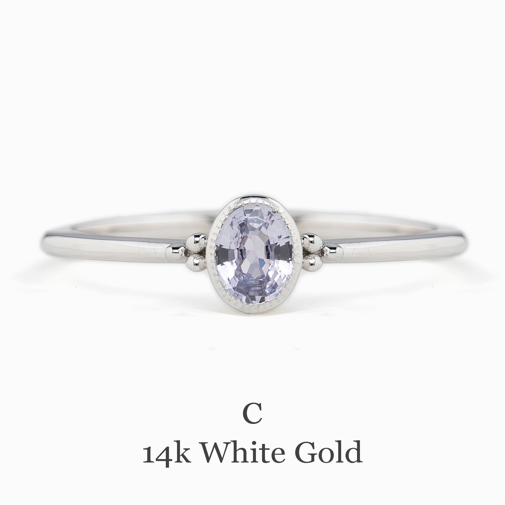 Iris Ring 4.5mm 0.30ct Madagascar Sapphire 14K Gold