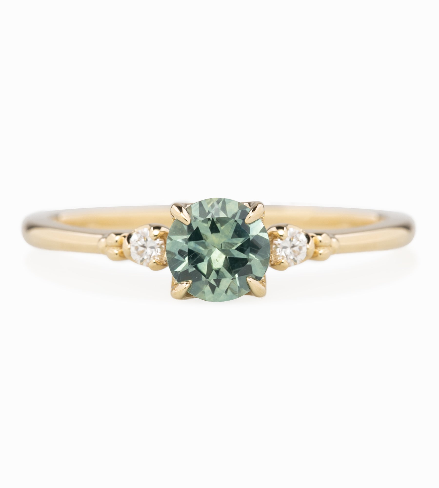 Estel Ring 0.60ct Montana Sapphire 14K Yellow Gold