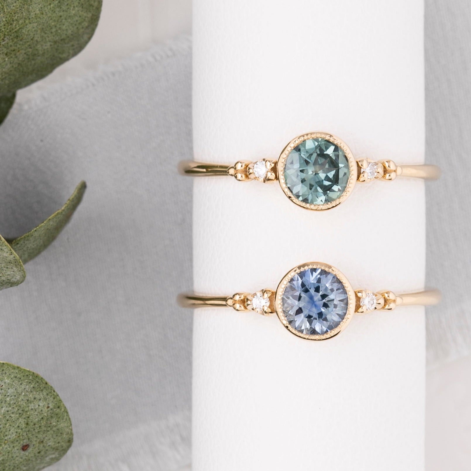 Estel Bezel Ring, 0.60ct Montana Sapphire