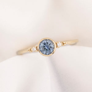 Estel Bezel Ring, 0.60ct Montana Sapphire