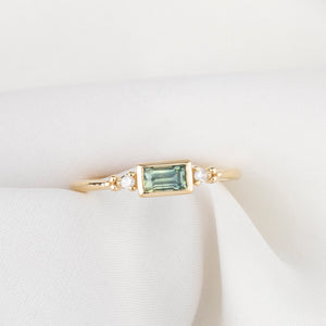Estel Bezel Ring, 0.50ct Montana Sapphire