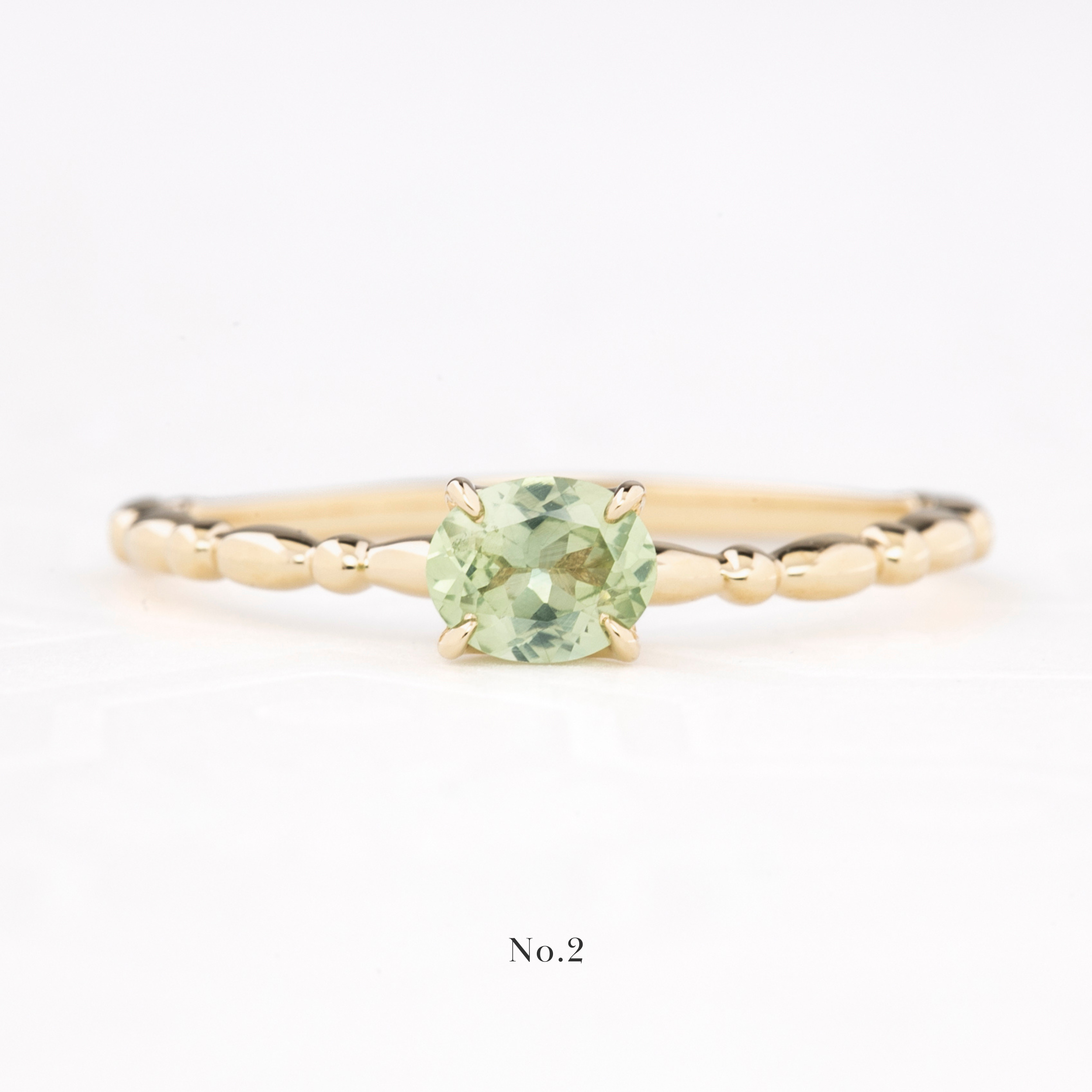 キャンディリング ・0.45ct・加熱モンタナ産サファイア・K14G