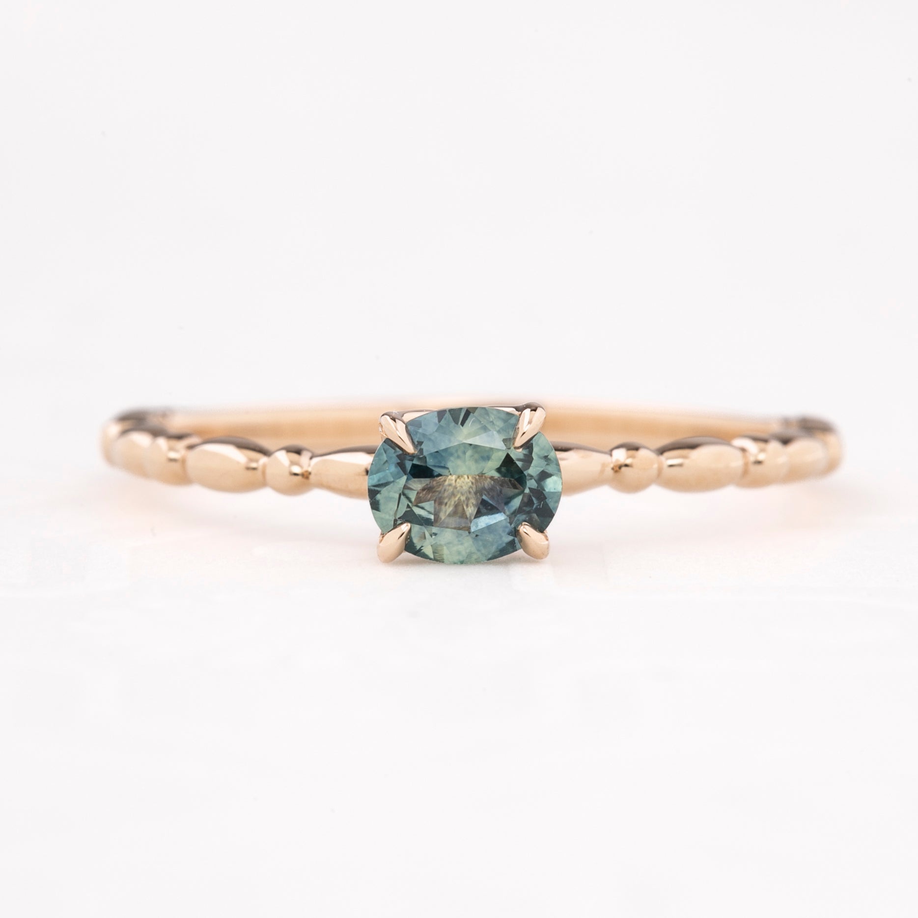 0.45ct Light Green Montana Sapphire 14k Gold | Candy Ring – Envero