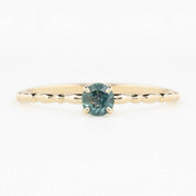 Candy Ring, 0.30ct Blue Green Montana Sapphire