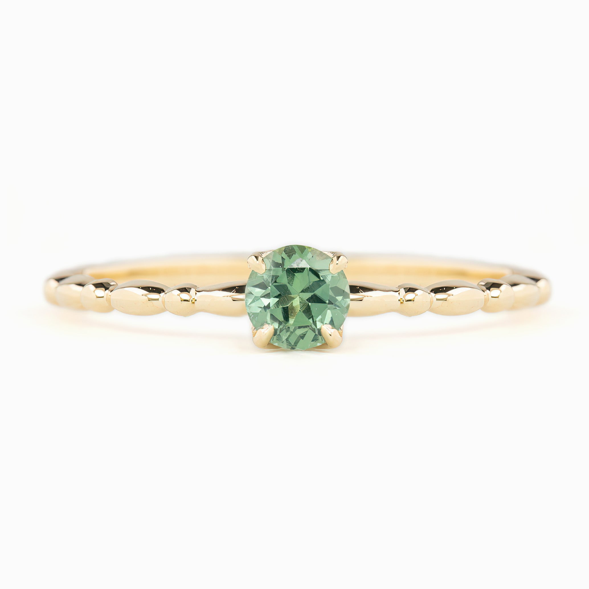 【即日配送】キャンディリング ・0.30ct・加熱モンタナ産ブルーサファイア・K14YG