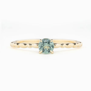 Candy Ring, 0.35ct Aqua Blue Montana Sapphire