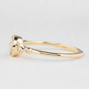 Stella Ring, 0.20ct Round Rose Cut Diamond, 14k Yellow Gold (One of a kind)