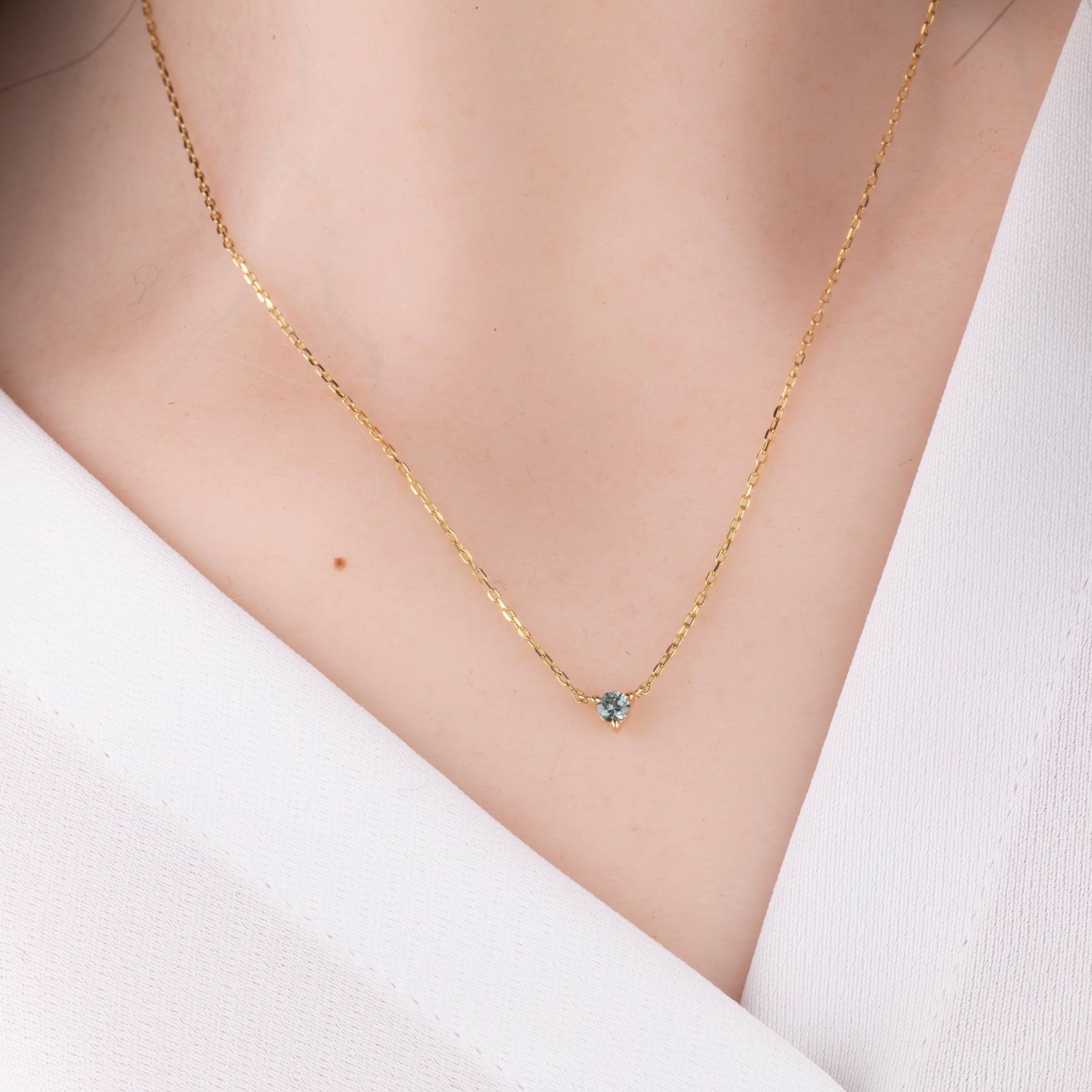 Montana Sapphire Whisper Necklace 3.0mm