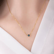 Whisper Madagascar Sapphire Necklace 4.0mm