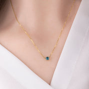 Whisper Montana Sapphire Necklace 4.0mm