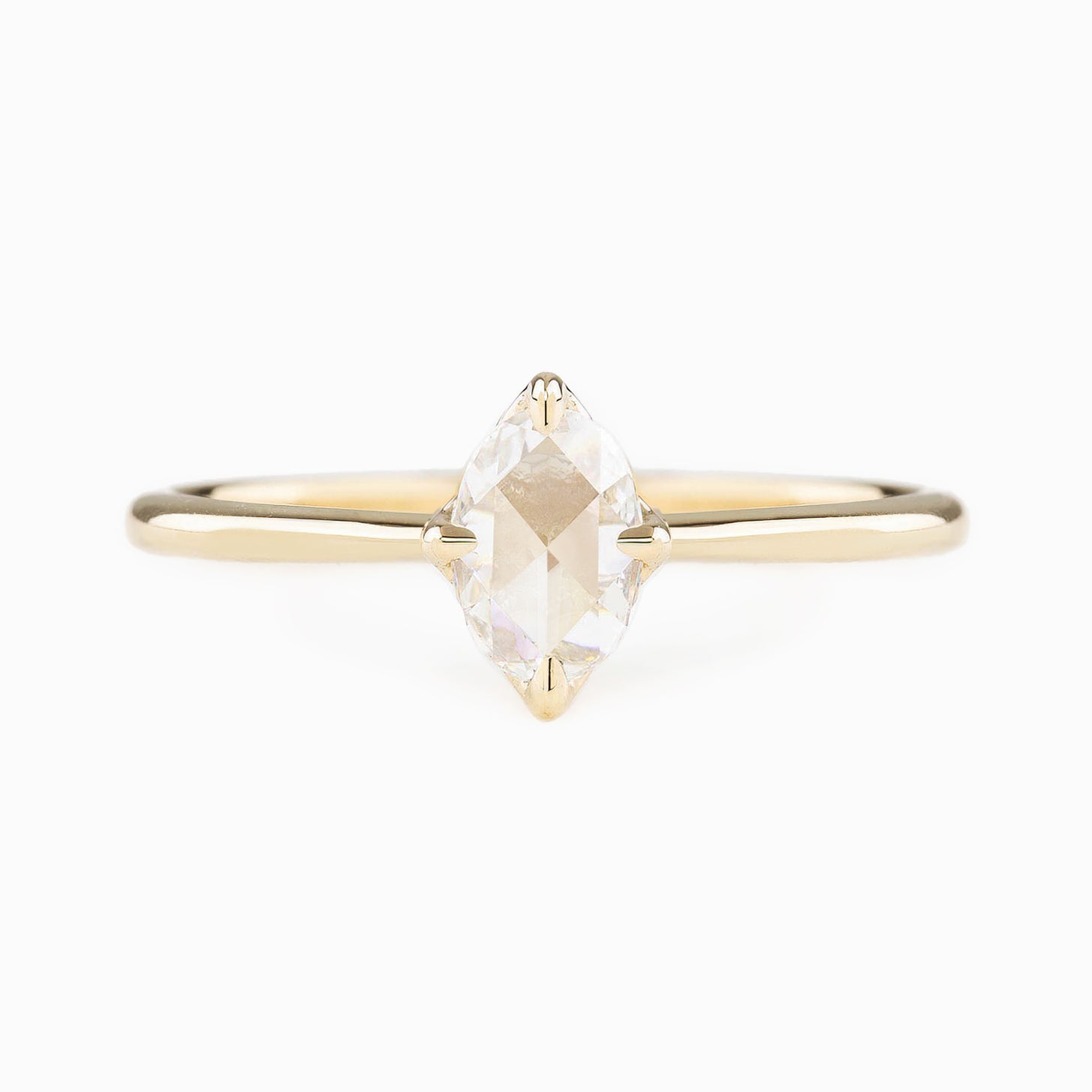 Alice Ring, Oval Rose Cut Diamond