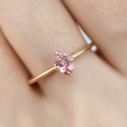 Alice Ring, 0.60ct Light Pink Sapphire