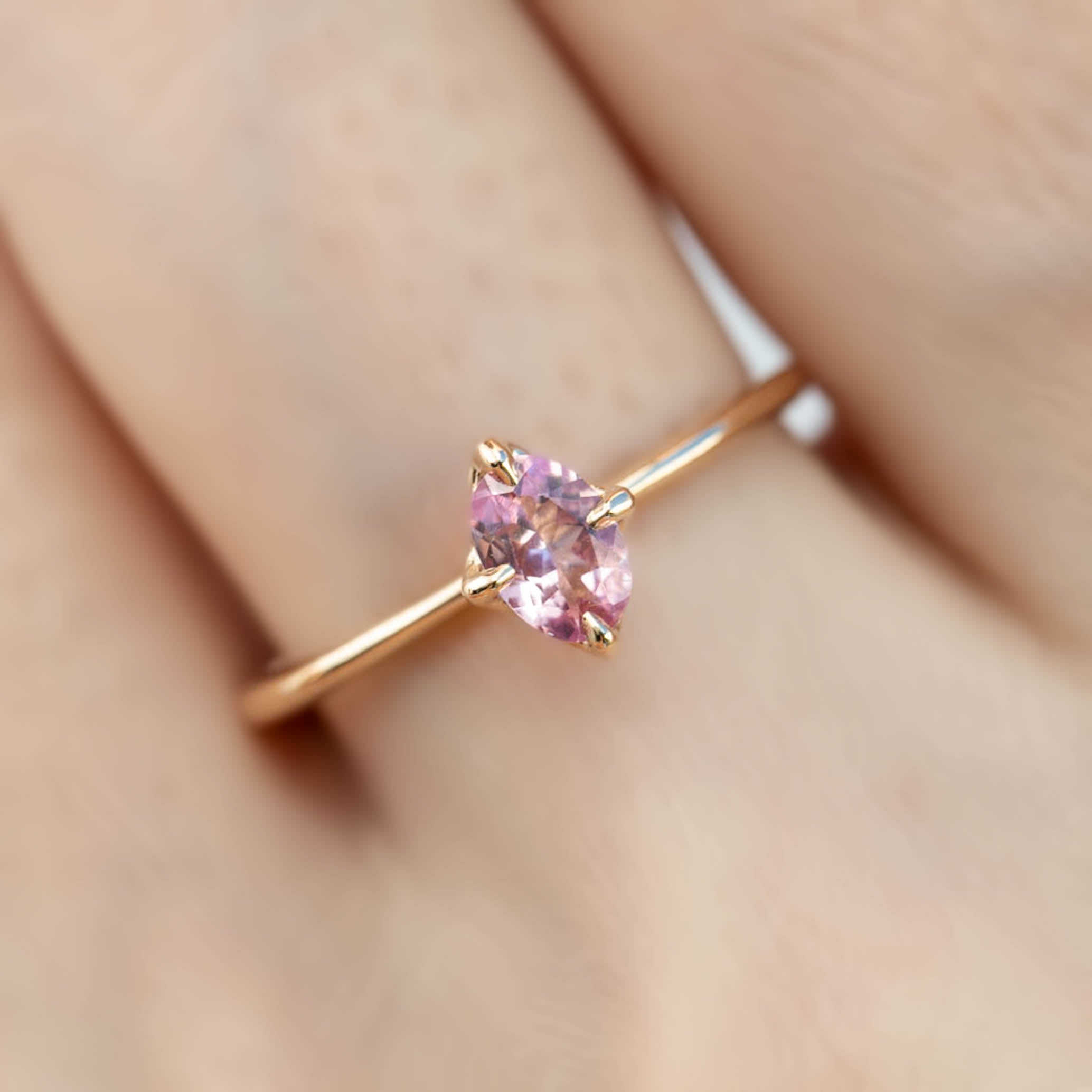 Alice Ring, 0.60ct Light Pink Sapphire