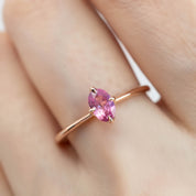 Alice Ring, 0.60ct Pink Sapphire