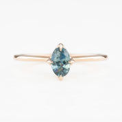 Alice Ring, 0.60ct Montana Sapphires, oval shape gemstone