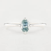 Celeste Ring, 1.03ct Queensland Sapphire, oval shape gemstone