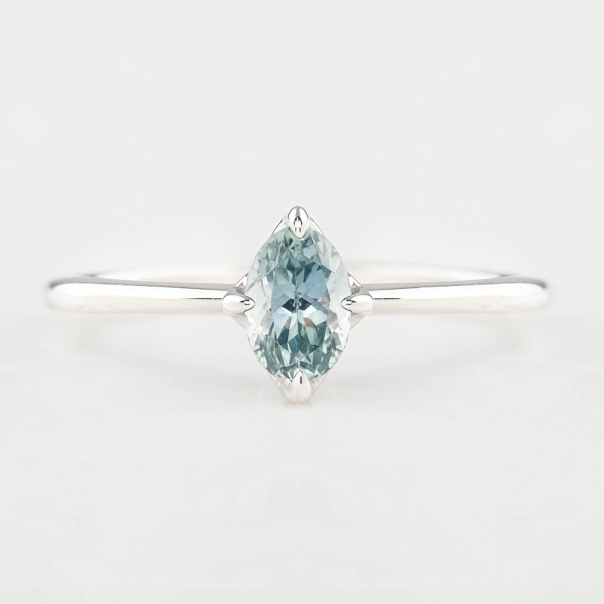 Celeste Ring, 1.03ct Queensland Sapphire, oval shape gemstone