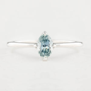 Celeste Ring, 1.03ct Queensland Sapphire, oval shape gemstone