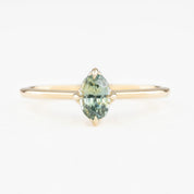 Alice Ring, 0.60ct Montana Sapphires, oval shape gemstone