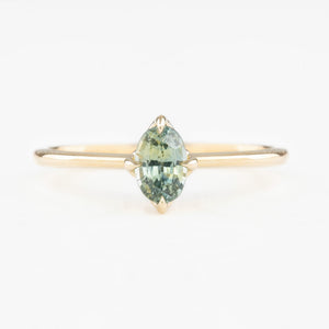 Alice Ring, 0.60ct Montana Sapphires, oval shape gemstone