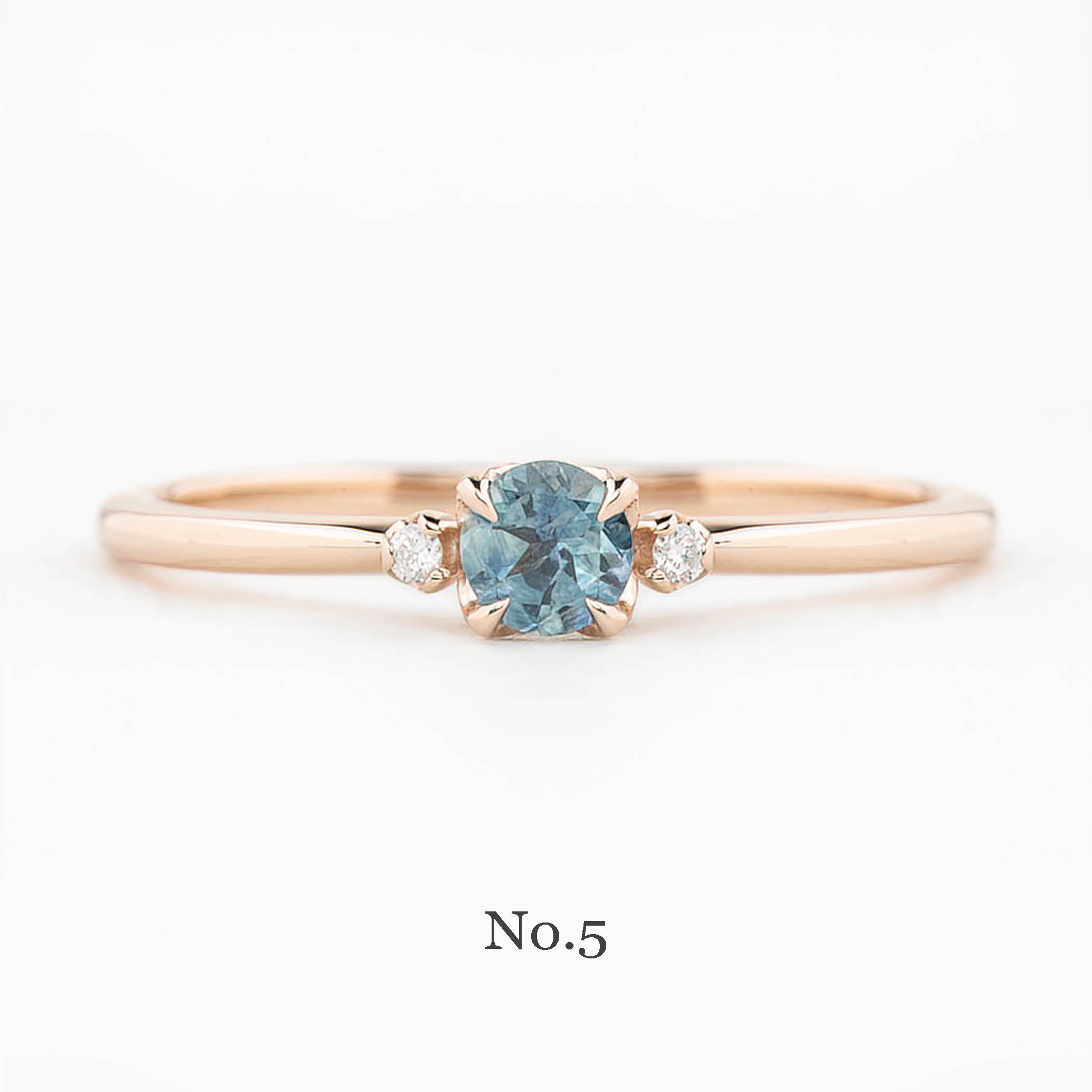 【即日配送】ソフィアリング ・0.30ct・モンタナ産ブルーグリーンサファイア・K14YG