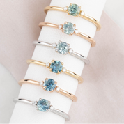 Sofia Ring, 0.30ct Montana Sapphire of your choice